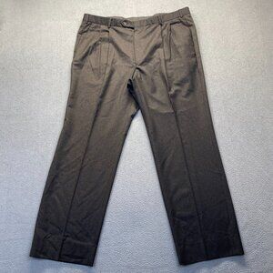 Brooks Stretch Men’s Pants Size 42‎ Pleated,Dark Brown,100% Wool